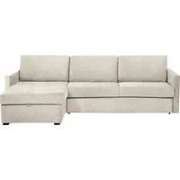 Places of Style »GOLDPOINT Ecksofa 264 cm, Liegefläche (140/200cm), L-Form,«, Bettfunktion, Bonell-Federkernmatratze und Dauerschläfer-Funktion