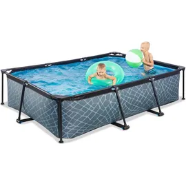 EXIT TOYS Stone Pool 300 x 200 x 65 cm inkl. Filterpumpe