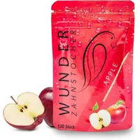 Perfekto24 Wunder Zahnstocher mit Geschmack Apfel Refill Pack 100 Stück