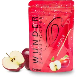 Perfekto24 Wunder Zahnstocher mit Geschmack Apfel Refill Pack 100 Stück
