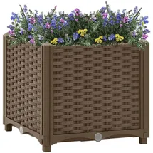 vidaXL Hochbeet 40 x 40 x 38 cm Braun