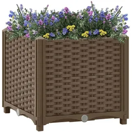 vidaXL Hochbeet 40 x 40 x 38 cm Braun