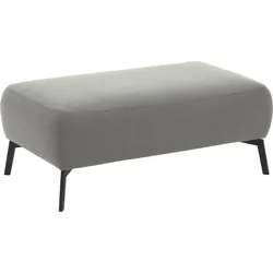 Polsterhocker INOSIGN "Bellini", grau, B:111cm H:47cm T:65cm, Luxus-Microfaser weich (98% Polyester, 2% Nylon), Easy Care (100% Polyester), Hocker, passend zur Serie "Bellini", Easy Care-Bezug mit Wasser reinigbar