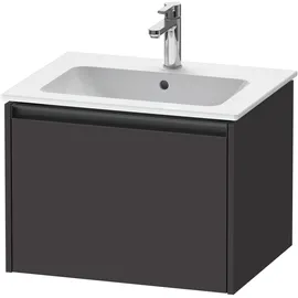 Duravit Ketho.2 Waschtischunterbau wandhängend 1 Auszug, 610x440x480mm, für ME by Starck 233663, K25062080800000, Farbe: Graphit Supermatt
