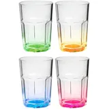 Brunner Octoglass Color Trinkglas 0,28 l 4 St.