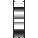 neu.haus Handtuchheizkörper Voss 1600 x 500 mm 655 W schwarz Mittelventil