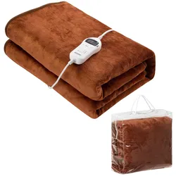 Heizdecke Braun Coral Fleece 180x130cm