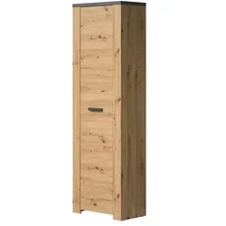 Garderobenschrank  Monte , holzfarben , Maße (cm): B: 62 H: 199 T: 35