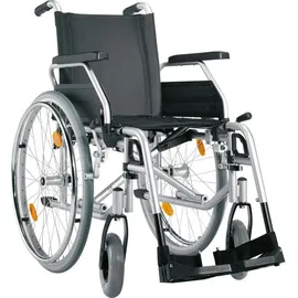 Bischoff & Bischoff S-Eco 300 Rollstuhl Faltrollstuhl Sitzbreite 46 cm silber