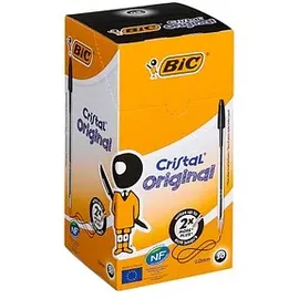 BIC Kugelschreiber Cristal Schwarz 0,4 mm 50 St.