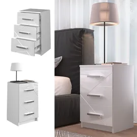 Vicco Nachttisch Irma Weiß 2er Set