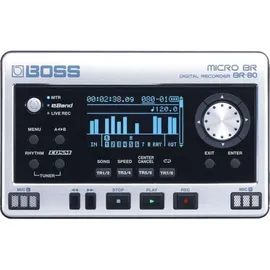 Boss BR-80 Mehrspur-Recorder + Bonus In-Ear Kopfhörer - Weiß