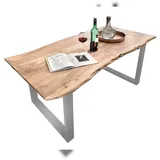 SIT Möbel Baumkante-Esstisch 140 x 80 cm natur antik