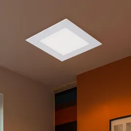 ETC Shop Led, Einbaustrahler flach LED Einbaupanel quadratisch Einbau Deckenstrahler Led Deckenleuchte Weiß, Aluminium, 12w 1160lm kaltweiß, Lxh 17x1,2 cm,