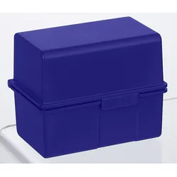 HAN A8 Karteikasten DIN A8 200 Karteikarten blau