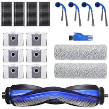 VIEWALL Zubehör für DEEBOT T80 Omni 1 Hauptbürste/2 Rolle Wischtücher/4 Seitenbürsten/4 HEPA-Filter/6 Staubbeutel/1 Reinigungswerkzeug
