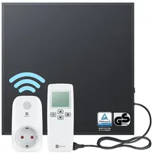 bringer-germany Bringer® Infrarotheizung - 300 (BRIH300) / BRTS: Smart Thermostat und Fernbedienung / Schwarz