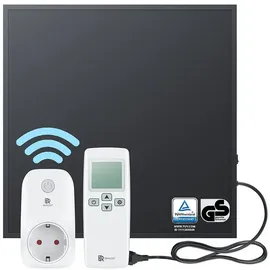 bringer-germany Bringer® Infrarotheizung - 300 (BRIH300) / BRTS: Smart Thermostat und Fernbedienung / Schwarz