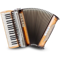 Zupan Piano-Akkordeon IV 96/M Akkordeon - 96 Bassknöpfe, 38 Diskanttasten, 4-chörig, mit Holztastatur und Perlmuttauflage