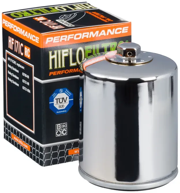 Hiflofiltro Performance Oliefilter Chroom - HF171CRC