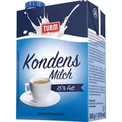TURM Kondensmilch, 7,5 % Fett, 340 g, teilentrahmt, eingedickt 4027300003377 TURM