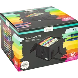 Nassau, Marker, Markers dual tip round dual markers - 168 pcs (168 x)