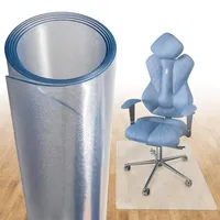 Björn&Schiller Bodenschutzmatte 100 x 120 cm Kratzschutz Schreibtischunterlage, Transparent,