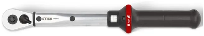 STIER Drehmomentschlüssel mit Umschaltknarre 1/2" Aufnahme 10-50 Nm
