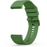 Wanme 20mm 22mm Uhrenarmbänder für Damen Herren, Silikon Armband, Schnellverschluss Uhrenarmband, Wasserdichtes Sport Ersatzarmband, Flexibles Verstellbares Armbänder, 22mm Dunkelgrün