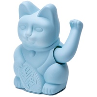 DONKEY Products - Blue - blaue Winkekatze | Japanische Deko-Katze in stylischem matt-Farbton 15cm hoch