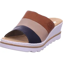 Rieker 67492 braun-blau kombi 42