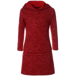 BEZLIT Blusenkleid Mädchen Pullover-Kleid mit Kapuze (1-tlg) Kängurutasche rot 146