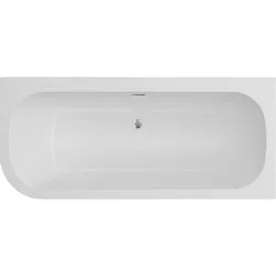 Badewanne Loup Rundung links (Ausführung: Eck-Badewanne Loup 1800x580x800mm links ohne Ablaufgarnitur Acryl weiß)