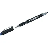 Uni-Ball FABER-CASTELL JETSTREAM SX-210 Tintenroller schwarz/silber 0,5 mm, Schreibfarbe: blau, 1 St.