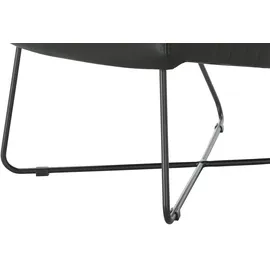Ravensberger Werkstätten Sessel RW Wing Leder 67 x 87 x 74 cm Schwarz