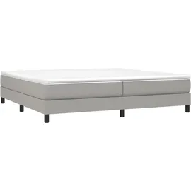 vidaXL Boxspringbett 200 x 200 cm hellgrau