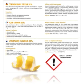 Höfer Chemie Zitronensäure 50% flüssig 4 x 5 l