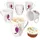 Mambocat Kaffeetasse 0,35 l Mehrfarbig 6 St.