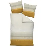 Janine Fein-Biber Bettwäsche in curry | Gr.: 240x220 cm (80x80 cm)