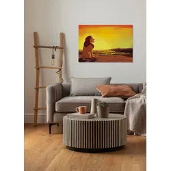 Komar Leinwandbild »Disney The Lion King Your Kingdom«, Disney, (Set, 1 St.), 90 x 60 cm (Breite x Höhe) - Kinderzimmer, Dekoration Komar Farbe Bild(er): Gelb