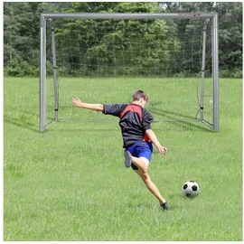 sportnow Fußballtor Grau 240 x 85 x 160 cm