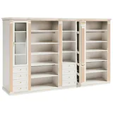 JVmoebel Kleiderschrank Designer Weißer Kleiderschrank Massivholz Schlafzimmer Eckschrank (1-St., Schrank) Made in Europa weiß