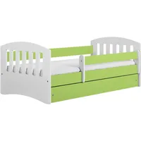 Raumhirsch furniture Kinderbett, Grün, Holzwerkstoff, Holzwerkstoff, 1 Schubladen, 80x140