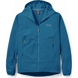 Rab Fleecejacke Hoodie Tempest Blue M