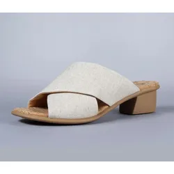 Think Pantoletten beige Vivi linen 1126-4000 - VVI 18 Gr.39