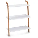 Zeller Leiterregal Bamboo 60 x 30 cm Weiß