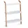 Zeller Leiterregal Bamboo 60 x 30 cm Weiß