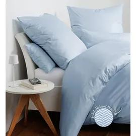 JANINE Interlock Jersey Blau 155 x 220 cm + 80 x 80 cm