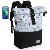 Mofut Rucksack Damen Herren Groß Schulrucksack viele Fächer mit 15,6" Laptop , Uni Wasserdichter Rolltop Rucksack, Lässiger Backpack Schule Frei...