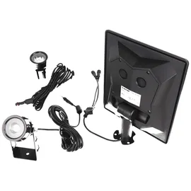 VELAMP BLACKBIRD: Solar-LED-Strahler aus Aluminium, 2 Stück